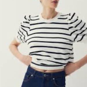 H&M NWT Stipe top